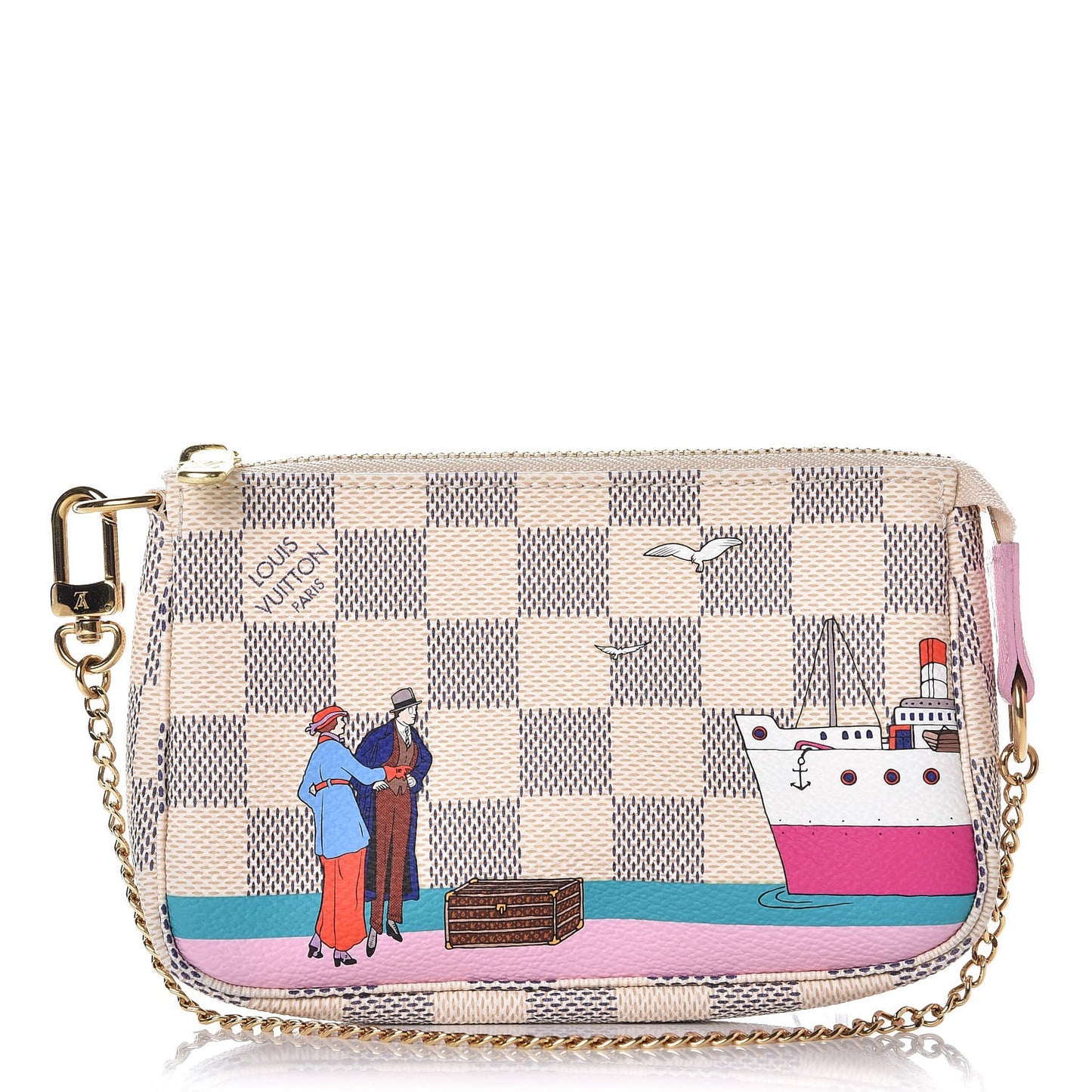 Damier Azur 2016 Christmas Animation Mini Pochette Accessories