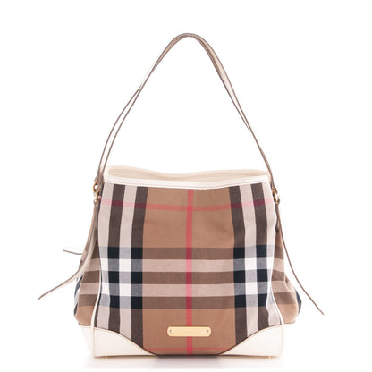 Burberry House Check Small Canterbury Tote White 1 of 8