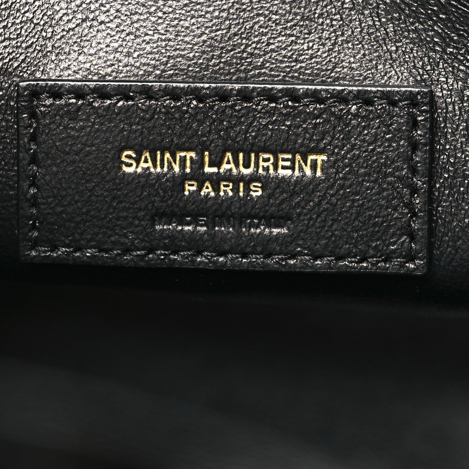 Saint Laurent Calfskin Crocodile Embossed Paris Mini Toy Shopper Tote Black 6 of 12
