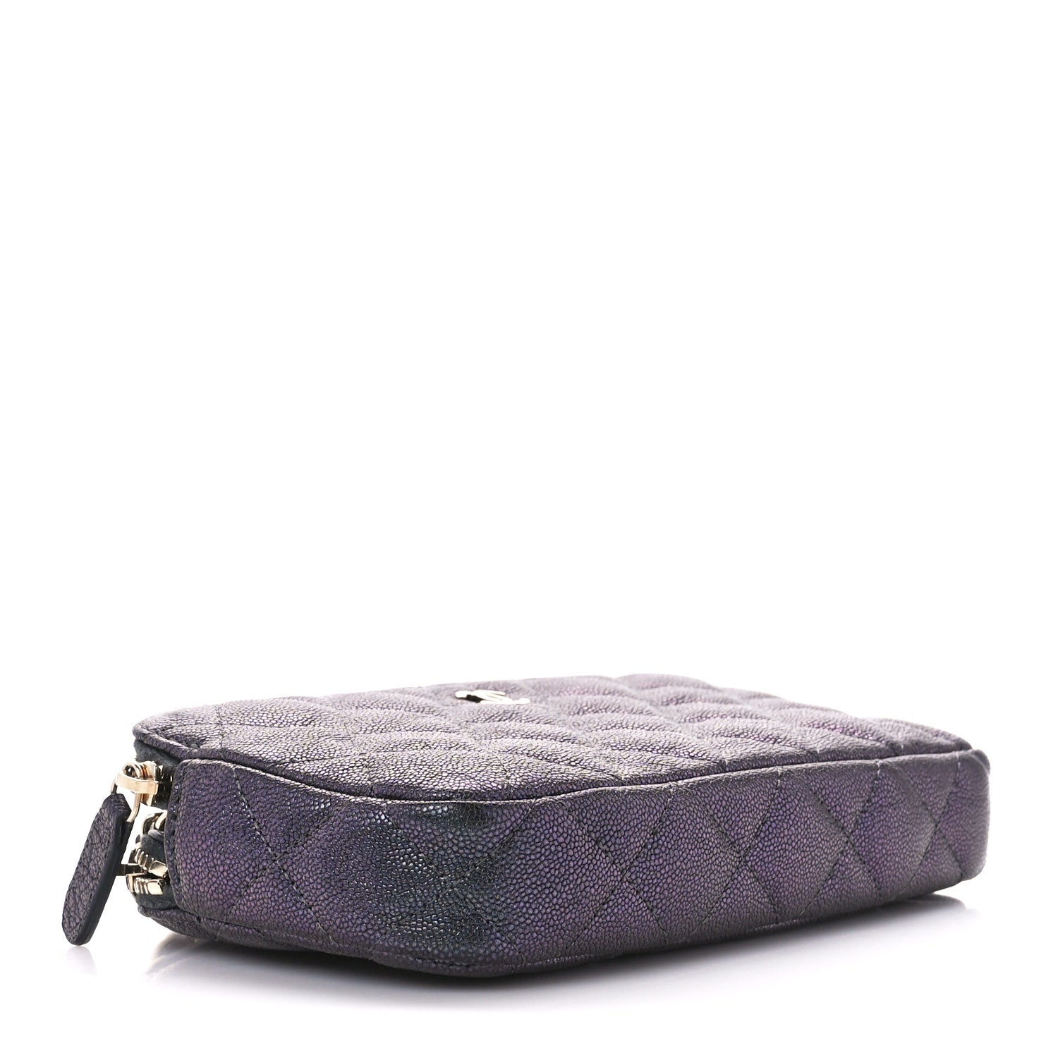 Chanel Iridescent Caviar Quilted Small Clutch With Chain Black 4 of 14