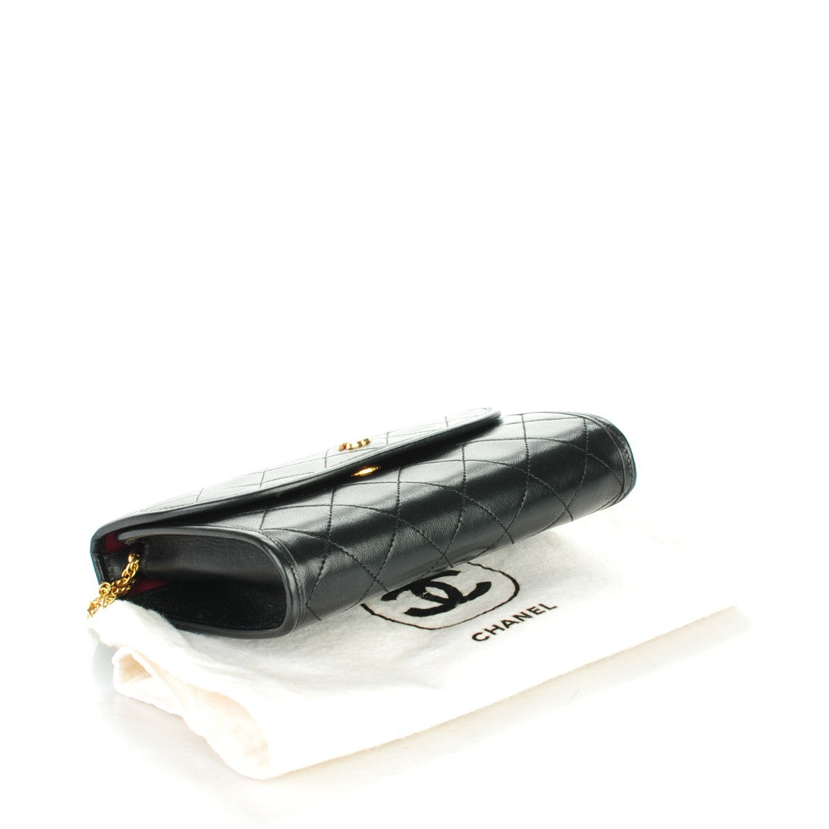Chanel Lambskin Quilted Mini Evening Flap Black 4 of 7