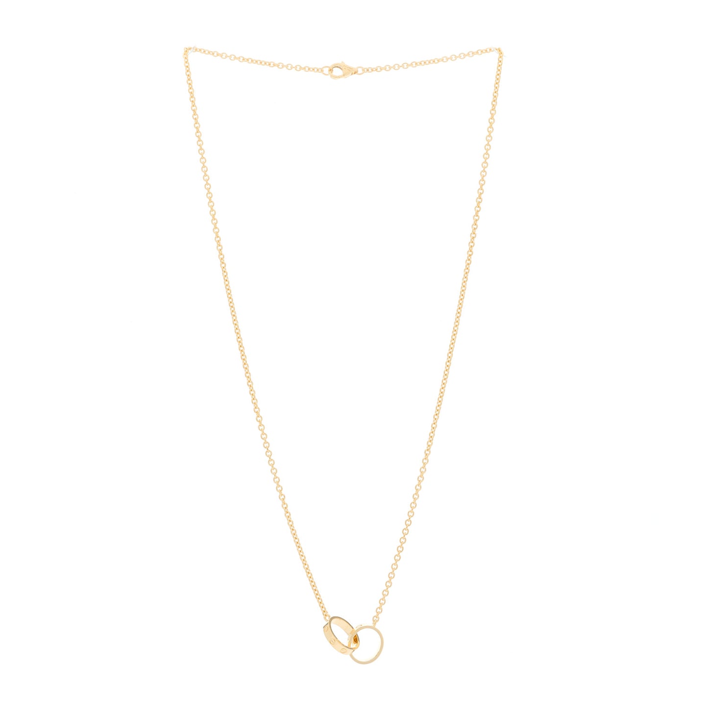 18K Yellow Gold Interlocking LOVE Necklace