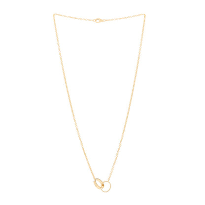 Cartier 18K Yellow Gold Interlocking LOVE Necklace 3 of 6