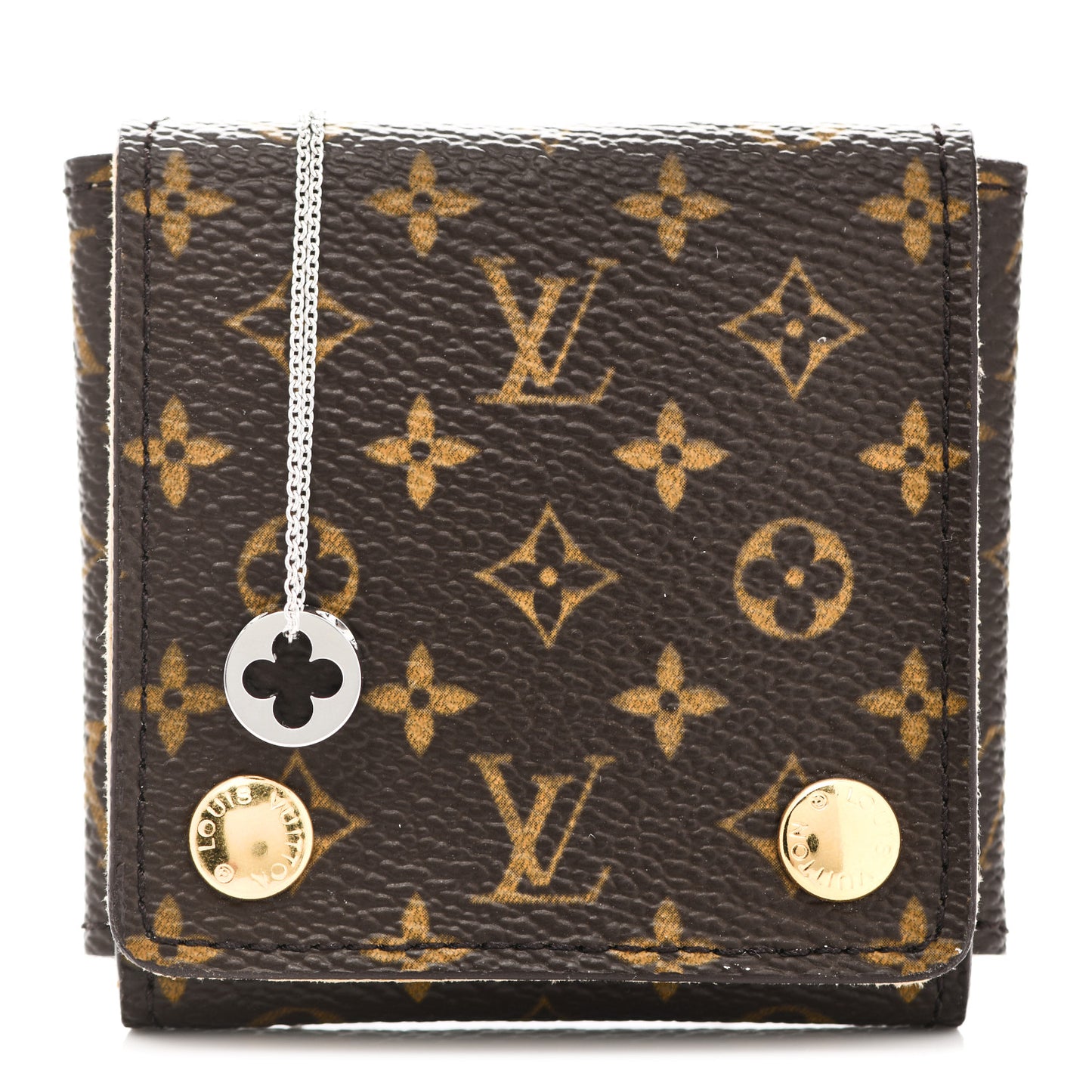 18K White Gold Empreinte Pendant Necklace