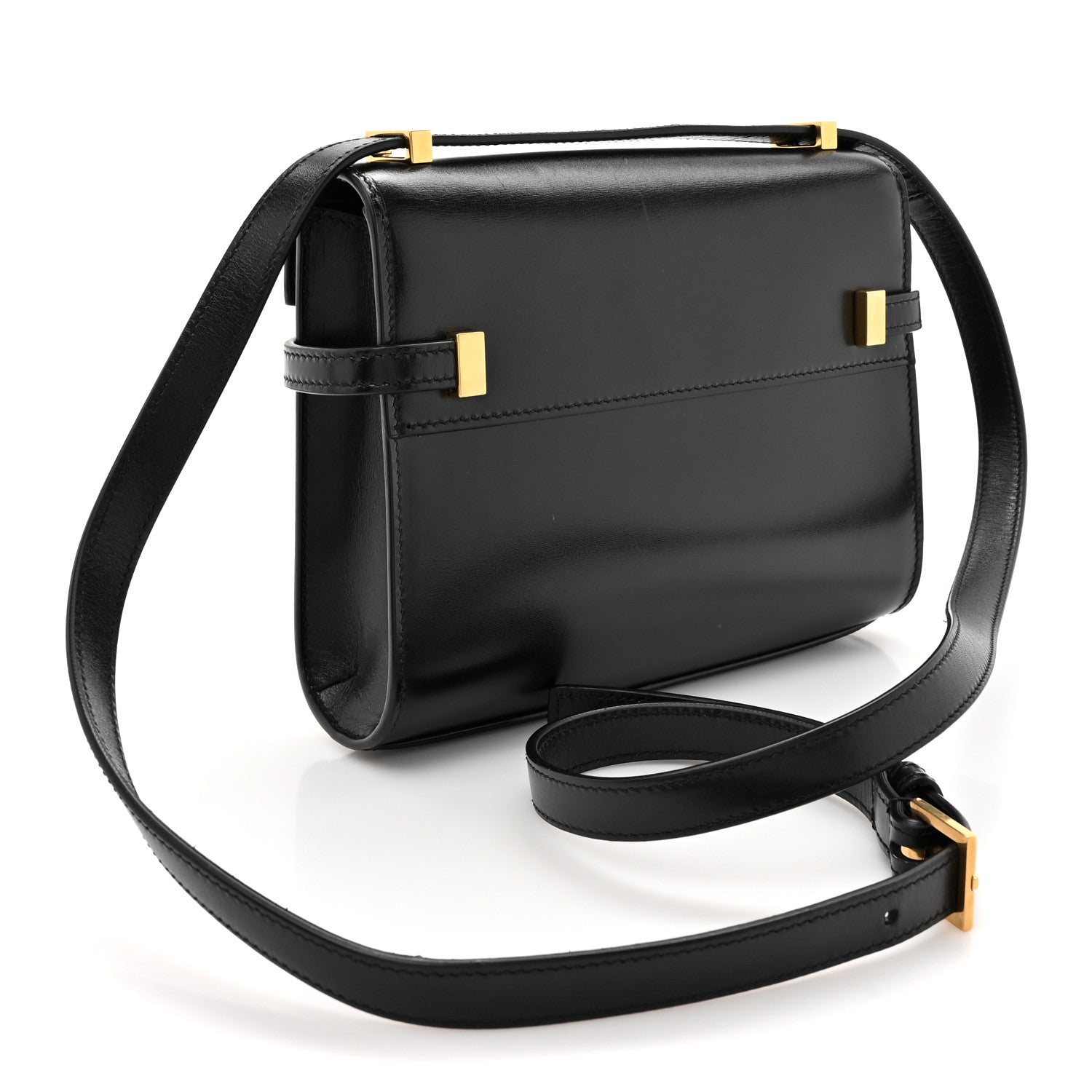 Saint Laurent Smooth Calfskin Mini Manhattan Shoulder Bag Black 3 of 13