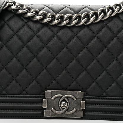 Chanel Calfskin Quilted Medium Boy Flap Black 8 of 11