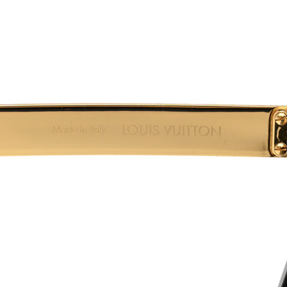 Louis Vuitton Acetate LV Empreinte Square Sunglasses Z1540W Black Gold 6 of 6