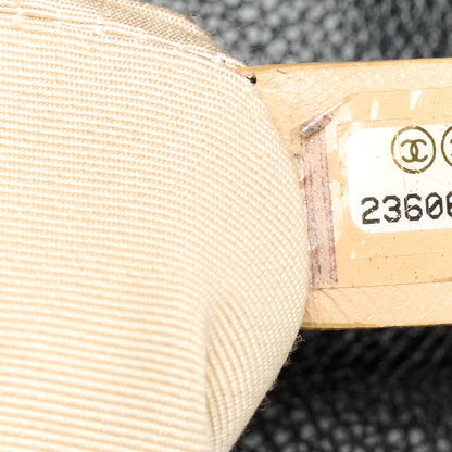 Chanel Grained Calfskin Quilted Medium Label Click Flap Bag Black 7 of 11