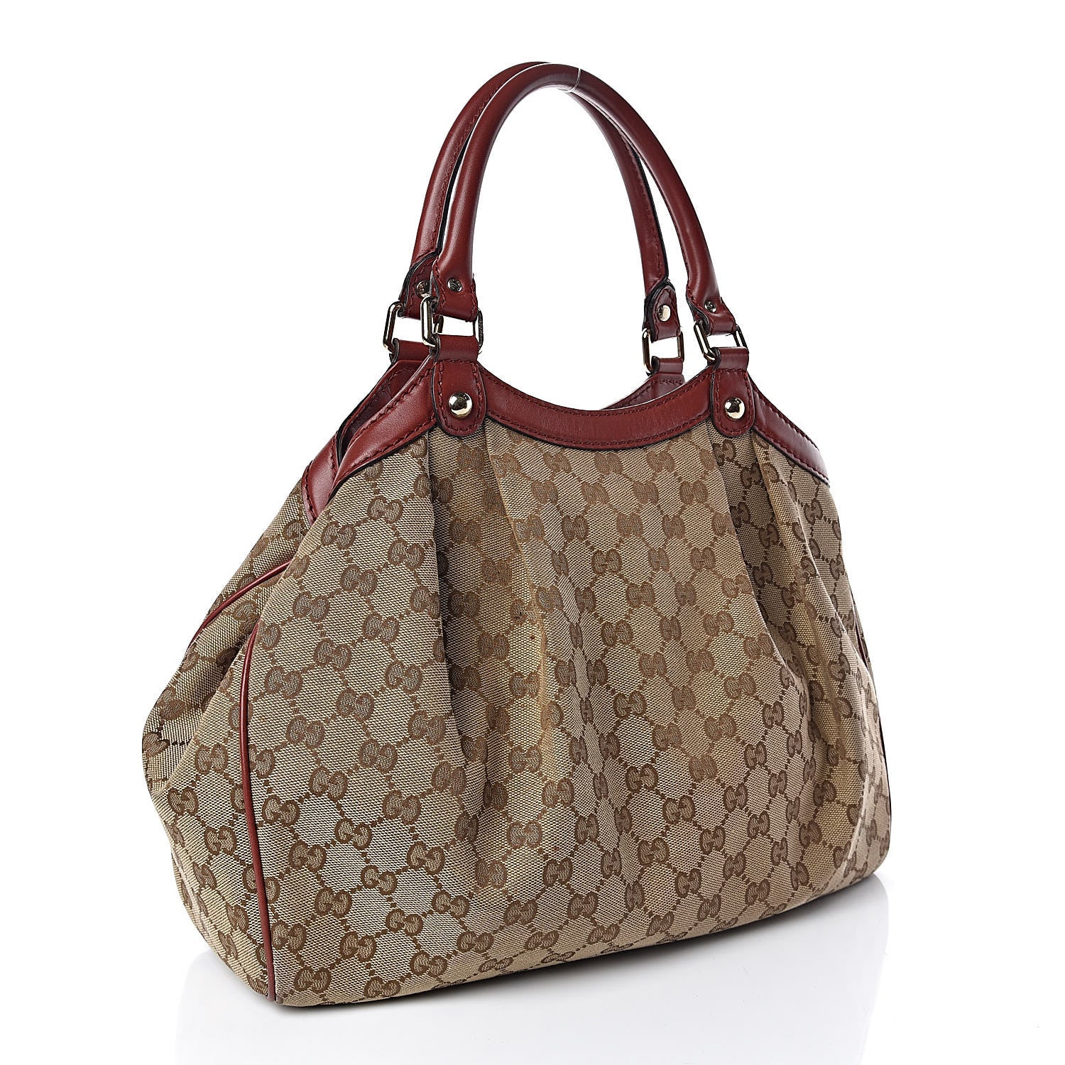 Gucci Monogram Medium Sukey Tote Dark Red 3 of 11