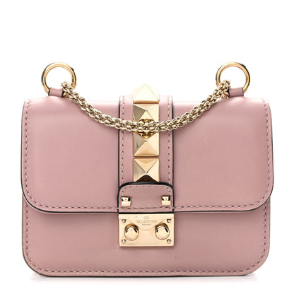 Valentino Garavani Vitello Mini Glam Lock Rockstud Flap Lipstick 1 of 14