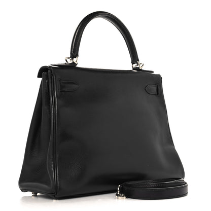 Hermes Evergrain Kelly Retourne 28 Black 3 of 11