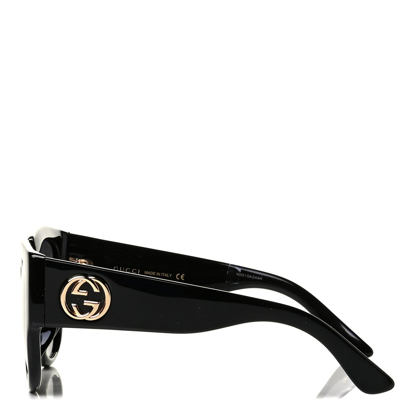 Acetate Square Frame Sunglasses GG0142SA Black