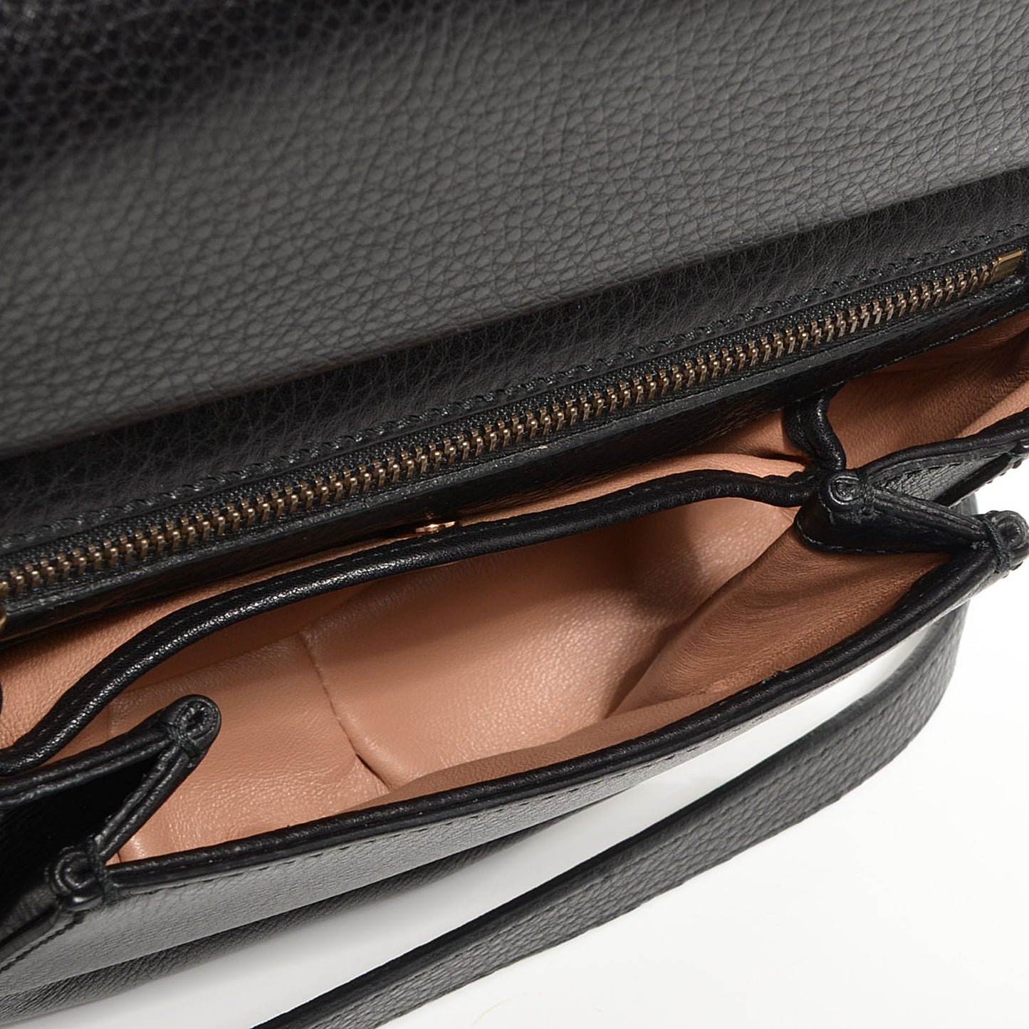Leather Nouveau Small Shoulder Bag Black