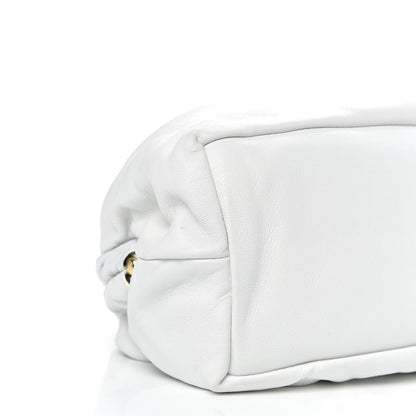 Mansur Gavriel Lambskin Cloud Clutch White 9 of 10