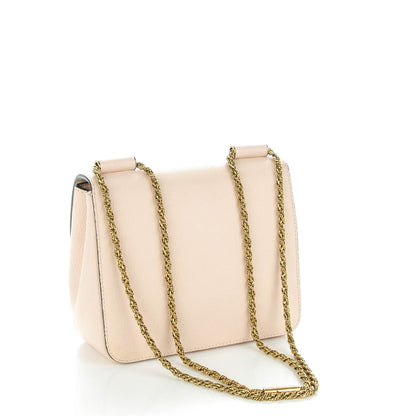 Chloe Goatskin Small Elsie Shoulder Bag Cement Pink 3 of 8