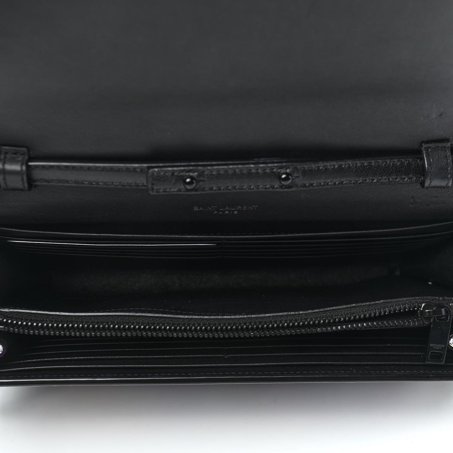 Grain De Poudre Medium Classic Monogram Multicolor Graphic Print Chain Wallet Black
