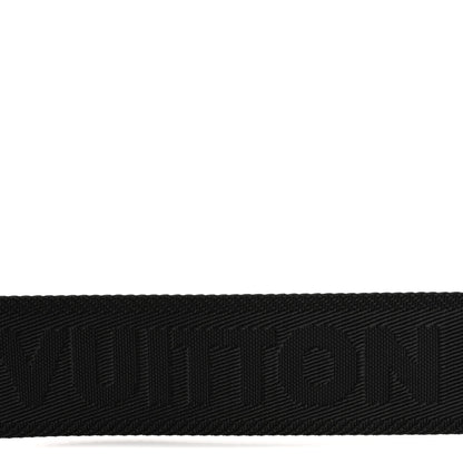 Louis Vuitton Nylon Calfskin Bubblegram Wallet Strap Black 4 of 4