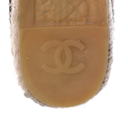 Chanel Lambskin CC Espadrilles 40 Black 10 of 13
