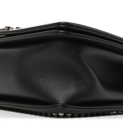 Chanel Calfskin Pearl Tweed Medium Boy Flap Black 10 of 10