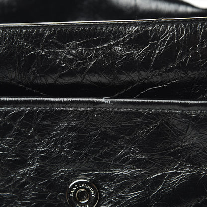 Saint Laurent Crinkled Calfskin Matelasse Monogram Large Niki Chain Satchel Black 13 of 20
