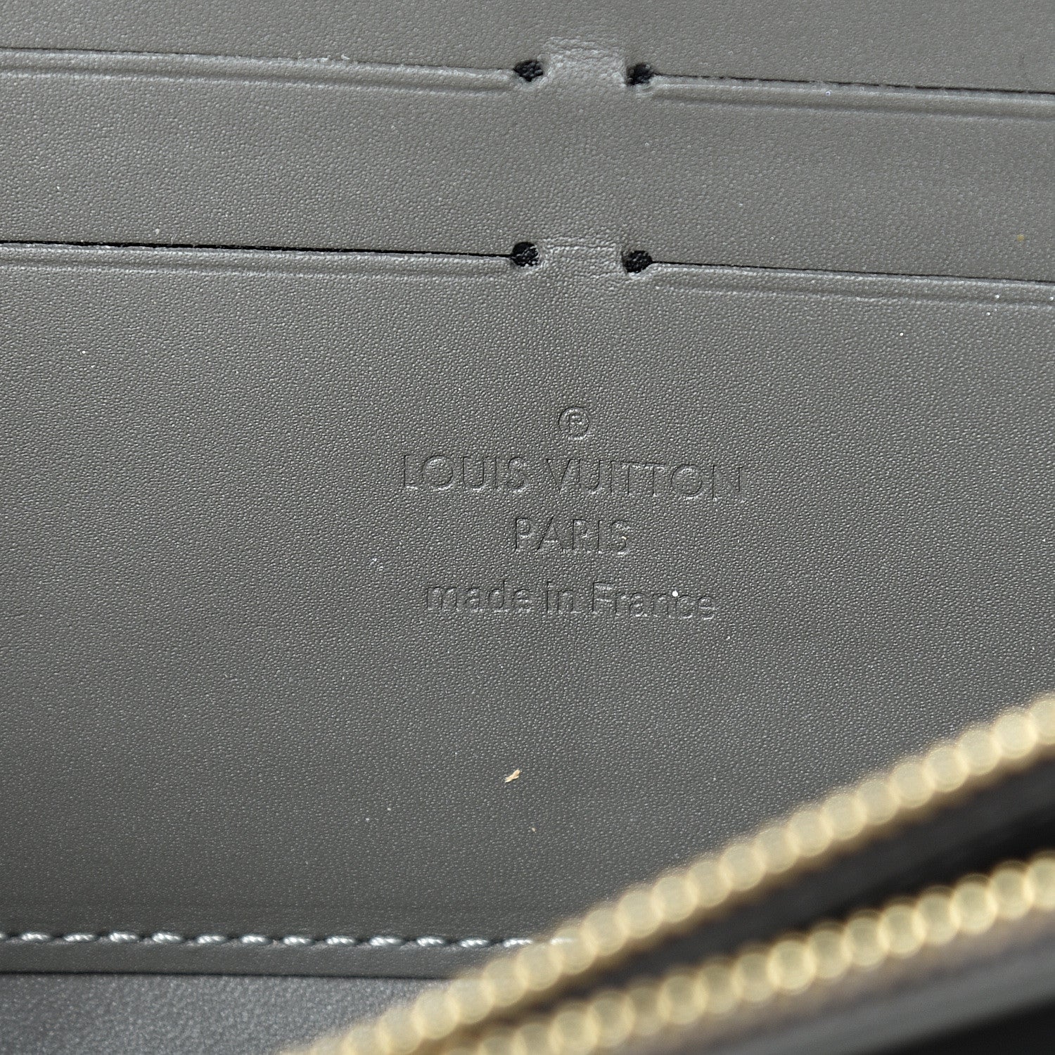 Louis Vuitton Vernis Zippy Wallet Gris Art Deco 5 of 10