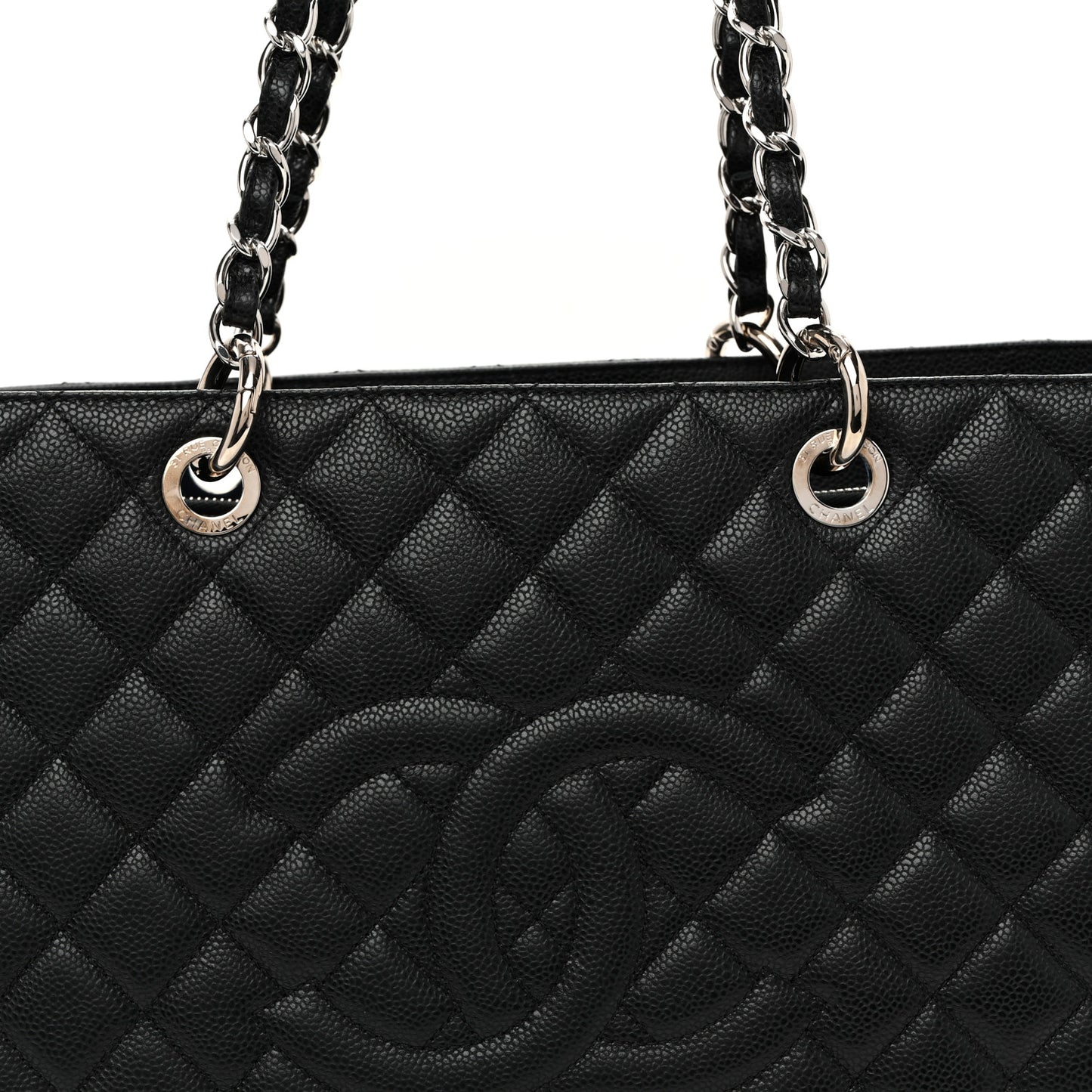 Caviar Quilted XL Grand Shopping Tote GST Black