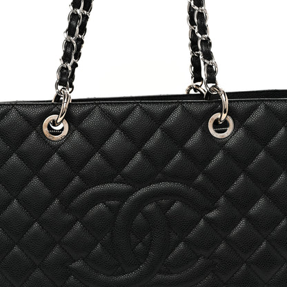 Chanel Caviar Quilted XL Grand Shopping Tote GST Black 8 of 10