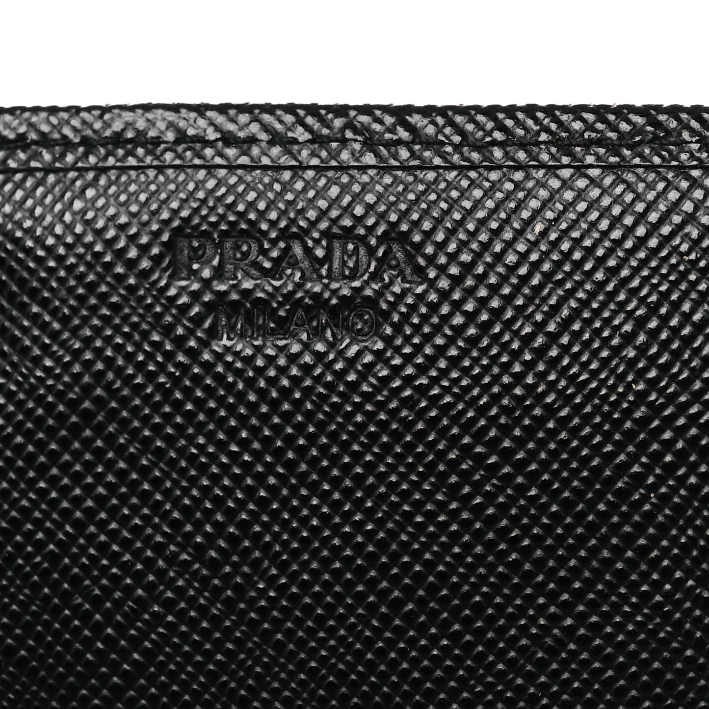 Saffiano Metal Continental Flap Travel Wallet Black