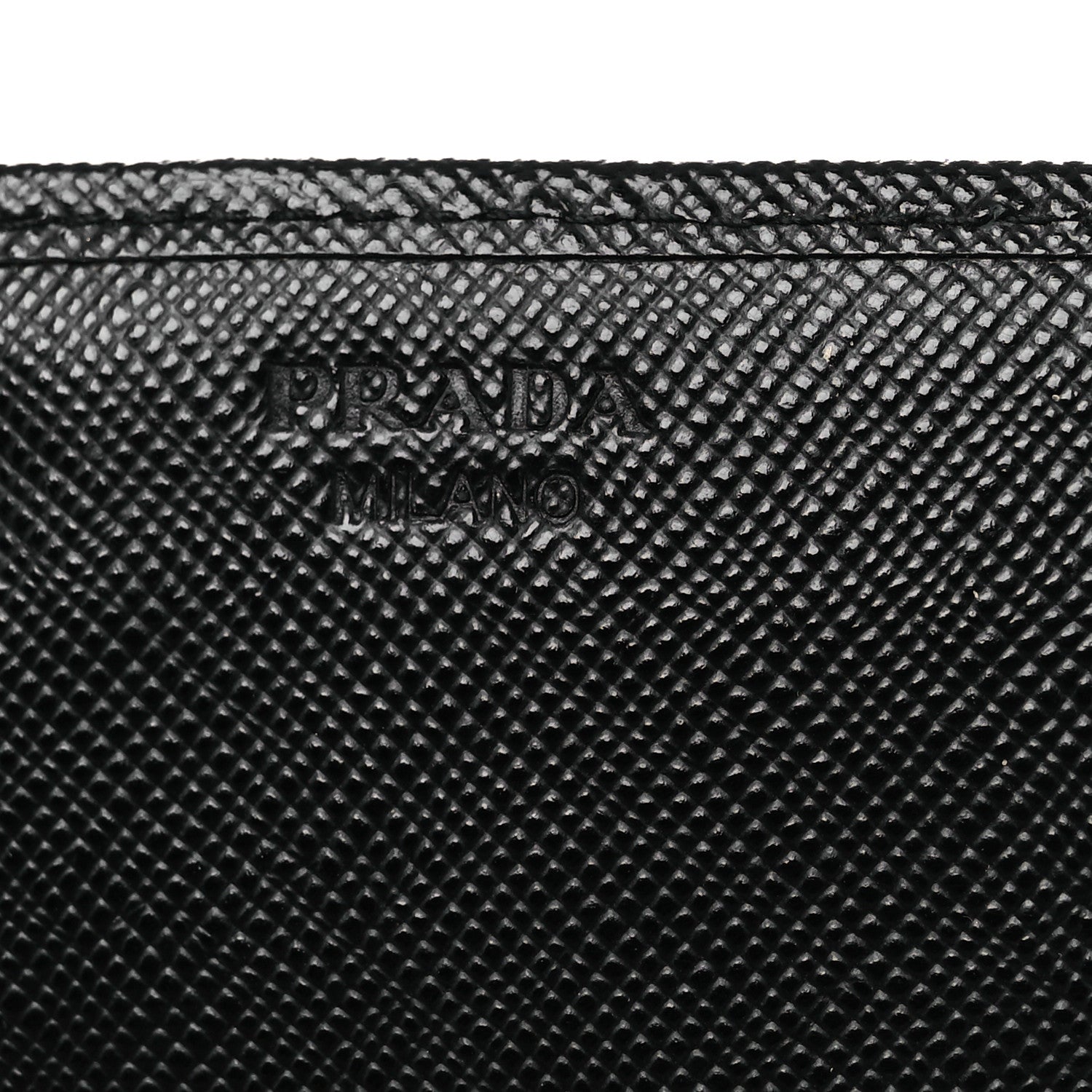 Prada Saffiano Metal Continental Flap Travel Wallet Black 6 of 10