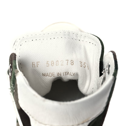 Saint Laurent Distressed Canvas Camouflage Print Bedford Hightop Sneakers 36 9 of 12