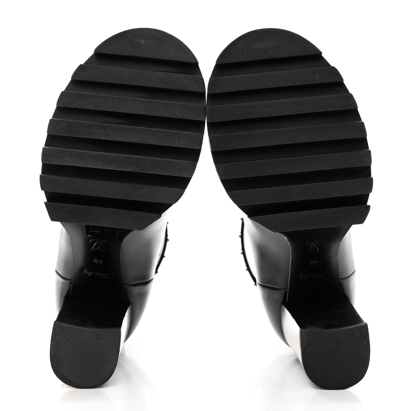Calfskin Monogram Star Trail Chelsea Ankle Boots 40 Black