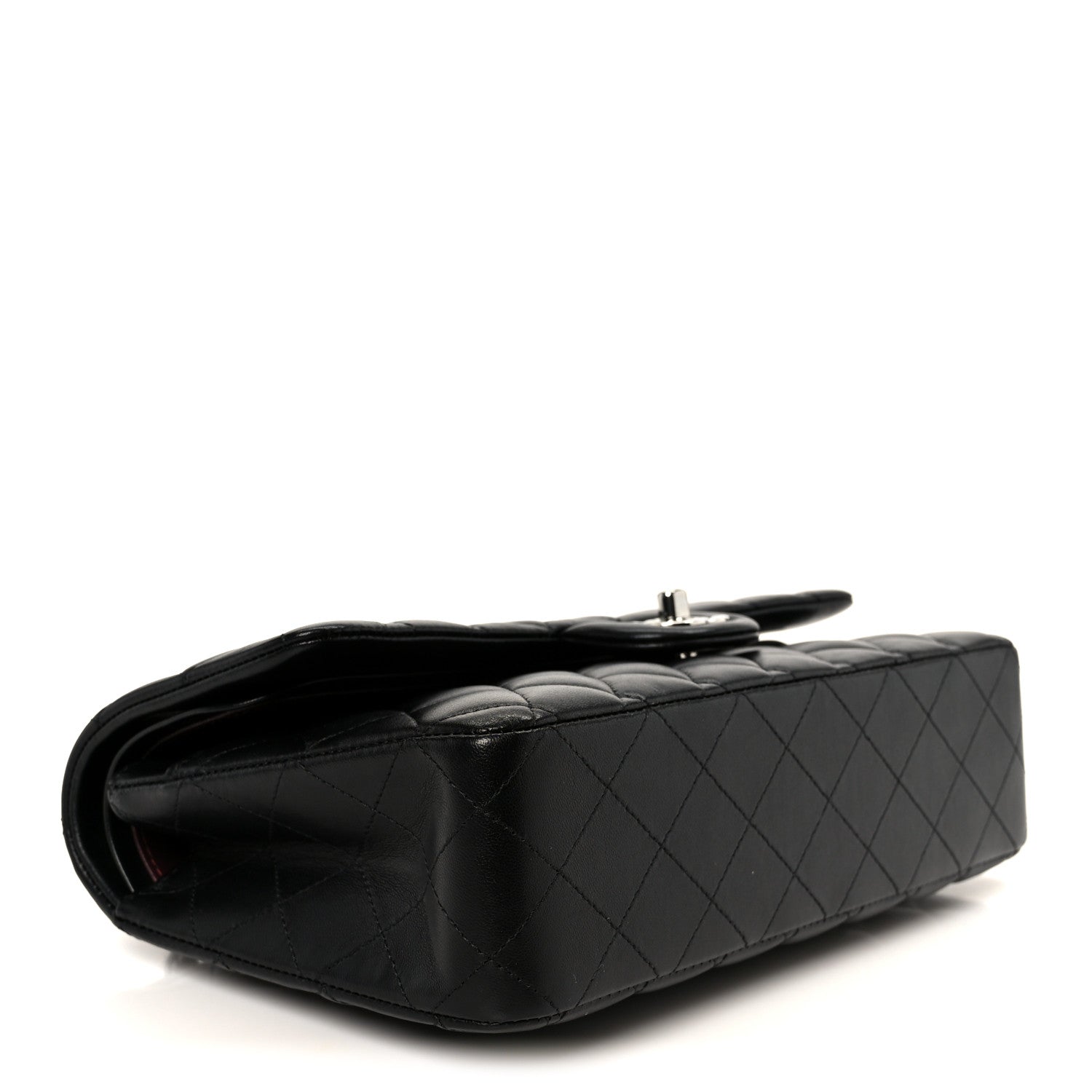 Chanel Lambskin Quilted Medium Double Flap Black 4 of 11