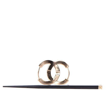 Chanel Quilted CC Hair Pin Gold 2 of 5