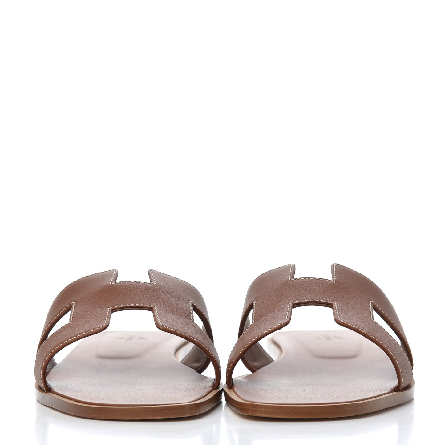 Box Calfskin Oran Sandals 41 Gold