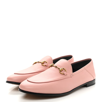 Gucci Lambskin Womens Brixton Horsebit Loafers 39.5 Perfect Pink 3 of 9