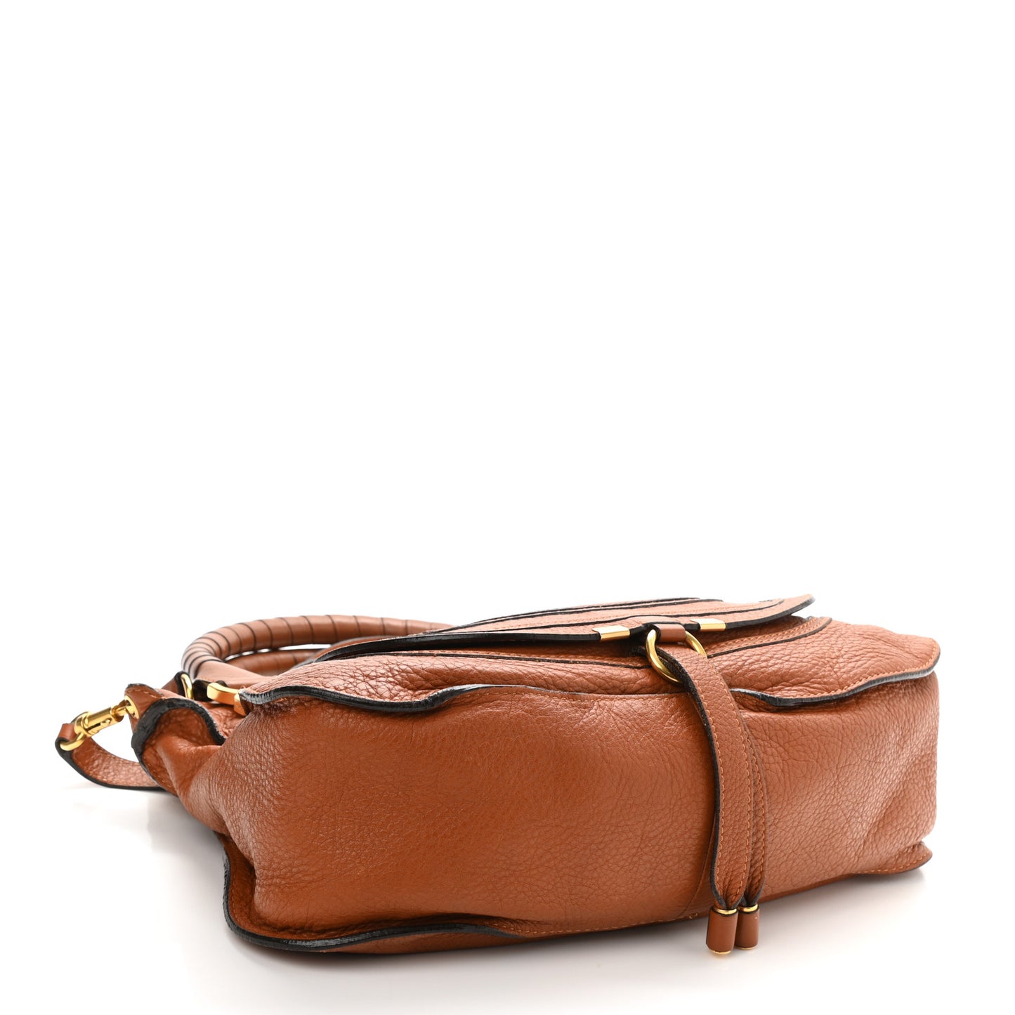 Calfskin Medium Marcie Satchel Tan