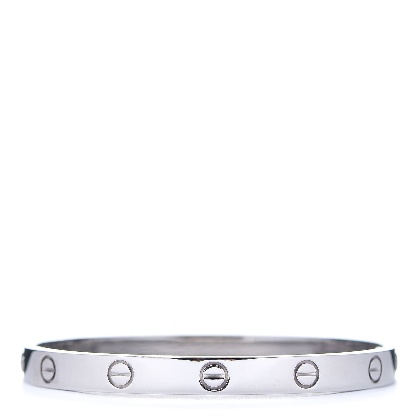 18K White Gold LOVE Bracelet 17