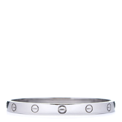 Cartier 18K White Gold LOVE Bracelet 17 1 of 6