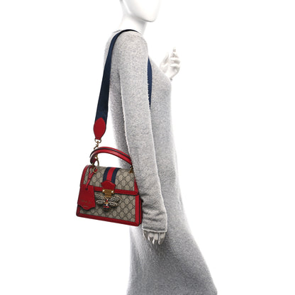 Gucci GG Supreme Monogram Small Queen Margaret Top Handle Bag Red 2 of 10