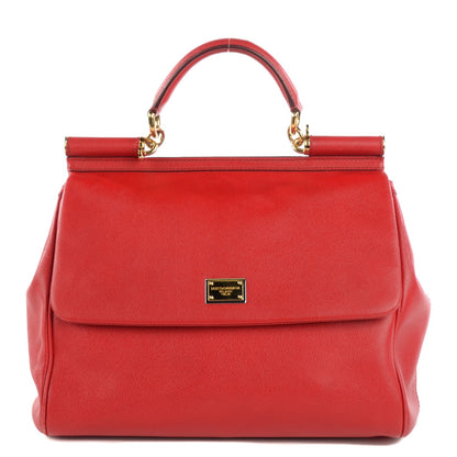 Dolce & Gabbana Dauphine Large Miss Sicily Satchel Red 1 of 7
