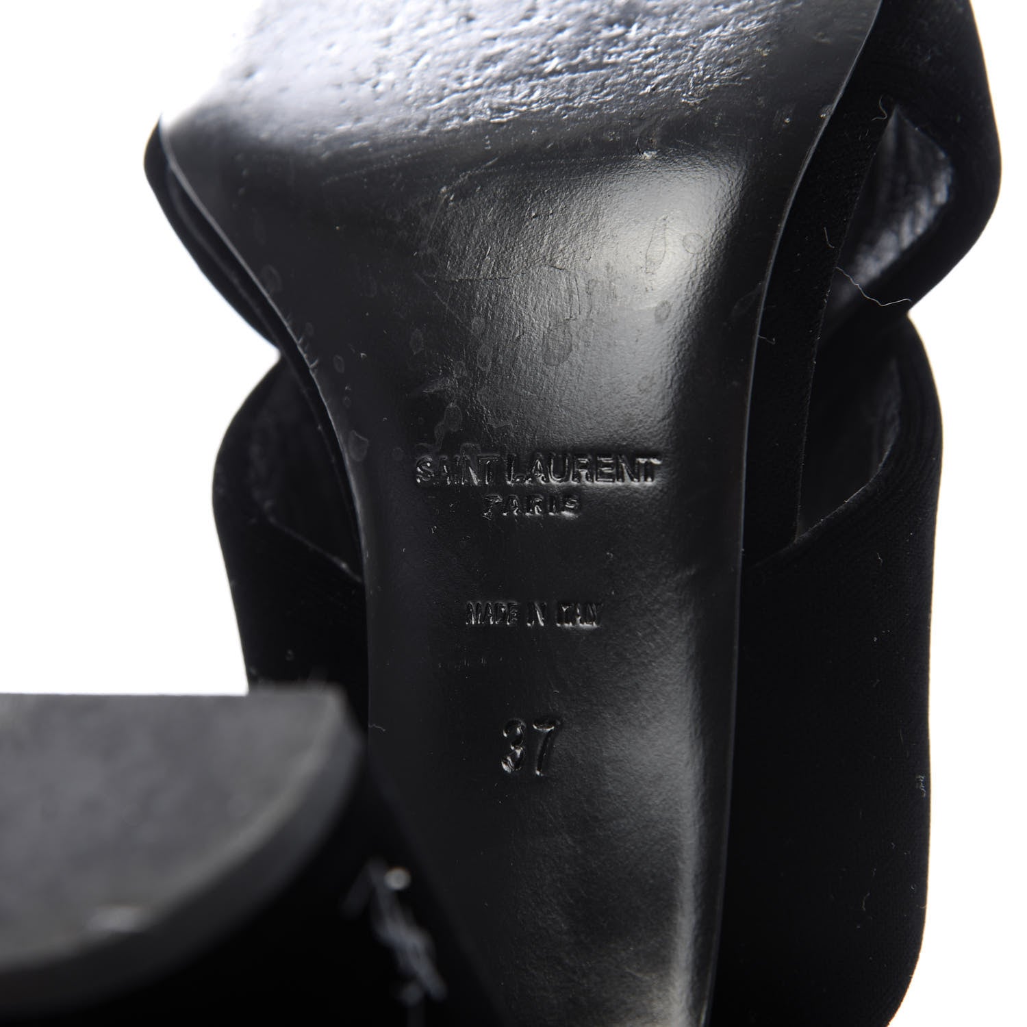 Saint Laurent Velvet LouLou 95 Mules 37 Black 7 of 9