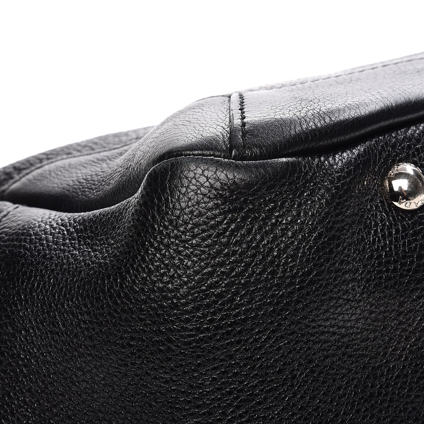 Vitello Daino Side Pocket Hobo Nero Black