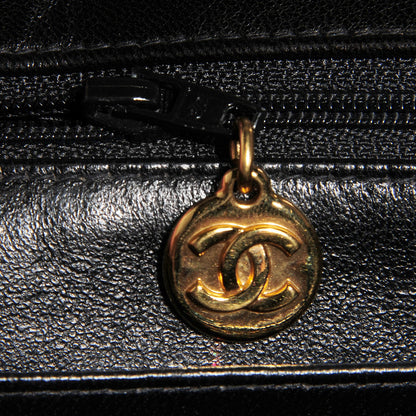 Chanel Lambskin Quilted XL Jumbo Single Flap Black 8 of 9