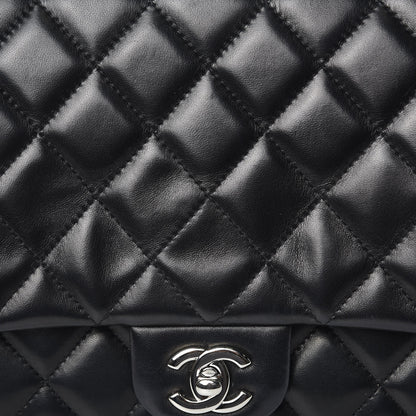 Chanel Lambskin Quilted Clutch With Chain Flap Black 13 of 16