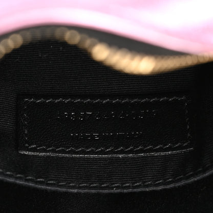 Saint Laurent Metallic Calfskin Matelasse Monogram Lou Camera Bag Vegas Pink 7 of 12