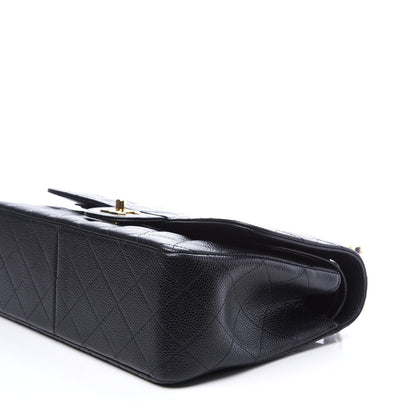 Chanel Caviar Quilted Jumbo Double Flap Black 6 of 9