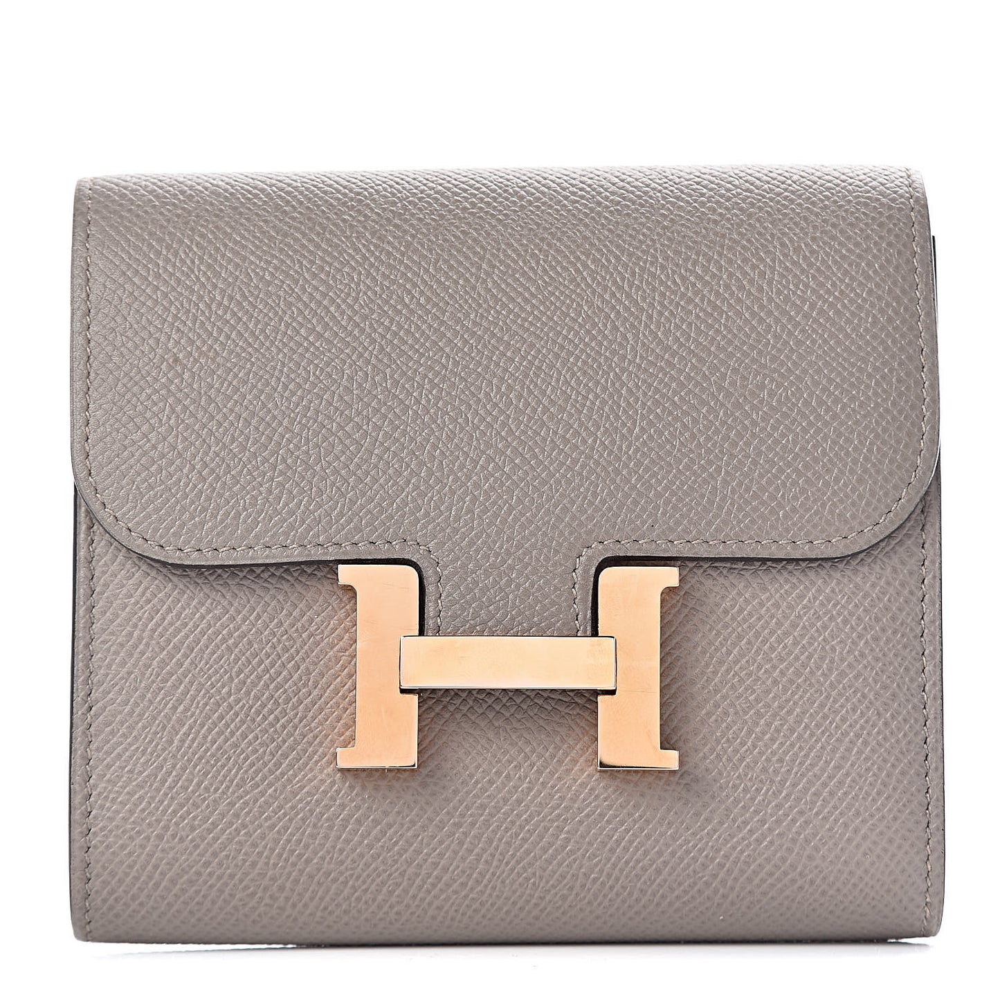 Epsom Constance Short Wallet Gris Asphalte