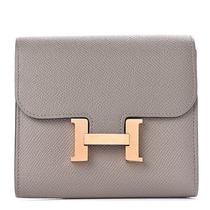 Hermes Epsom Constance Short Wallet Gris Asphalte 1 of 19