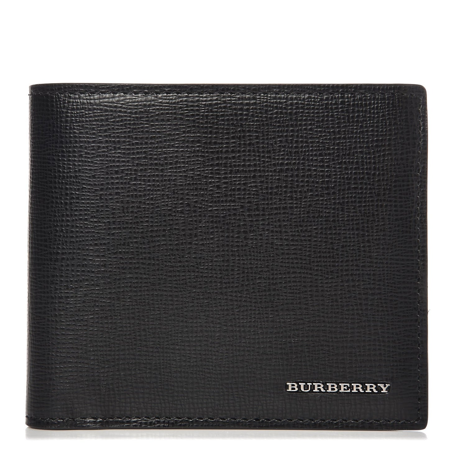 Grained Calfskin BBi-Fold Wallet Black