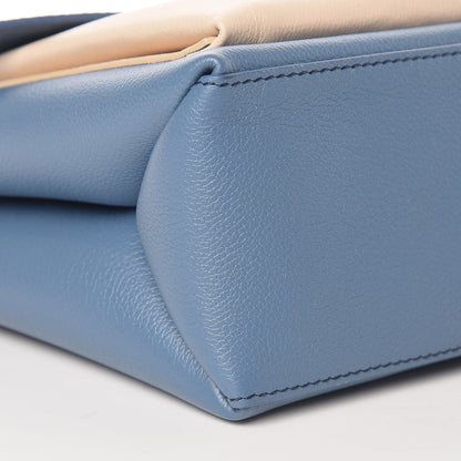 Louis Vuitton Soft Calfskin My Lockme Top Handle Blue Jean Creme 9 of 10